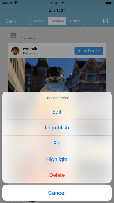 Screenshot #3 pour Live Blog Reporter