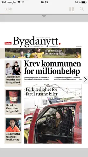 Bygdanytt eAvis screenshot 1