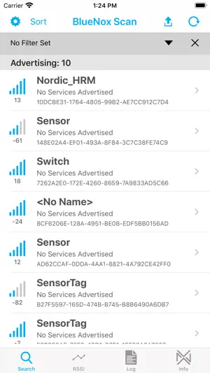 BlueNox BLE Scan screenshot 1