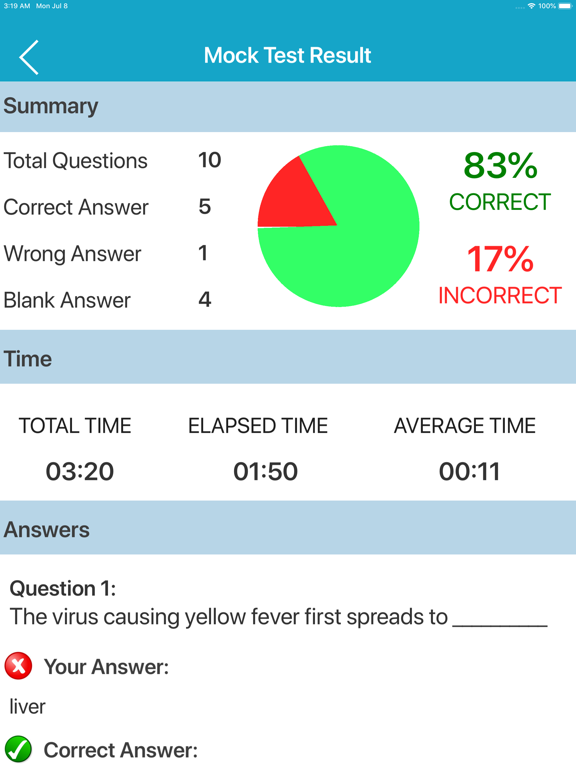 Medical Microbiology Quiz iPad screenshot