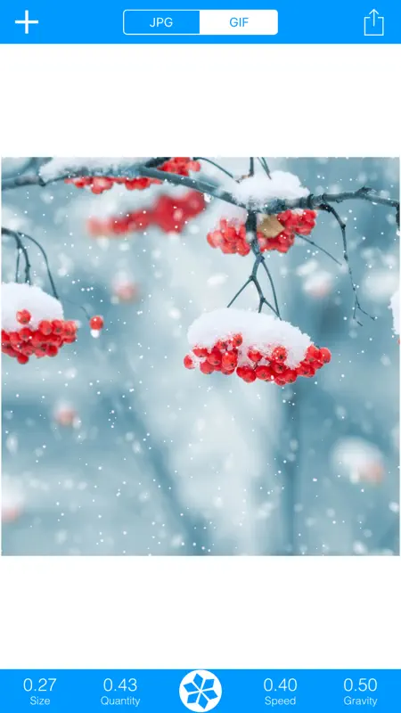 Snowing: GIF&JPG screenshot 2 of 3