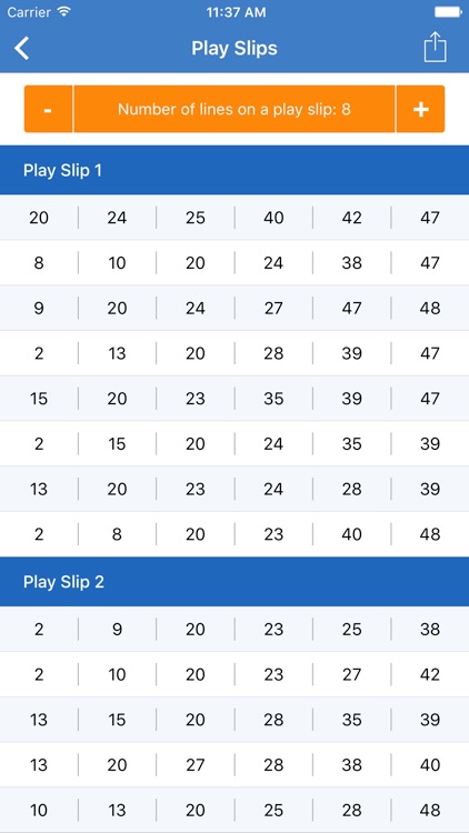 Lotto Lottery Number Generator