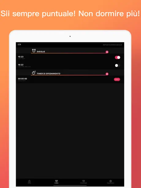 Sveglia con musica e parlante