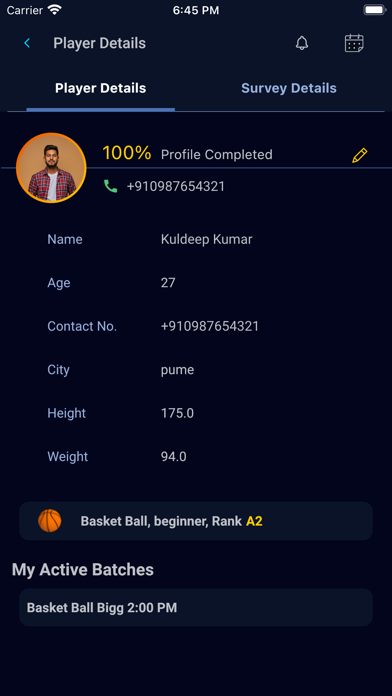 SportsSkill Screenshot