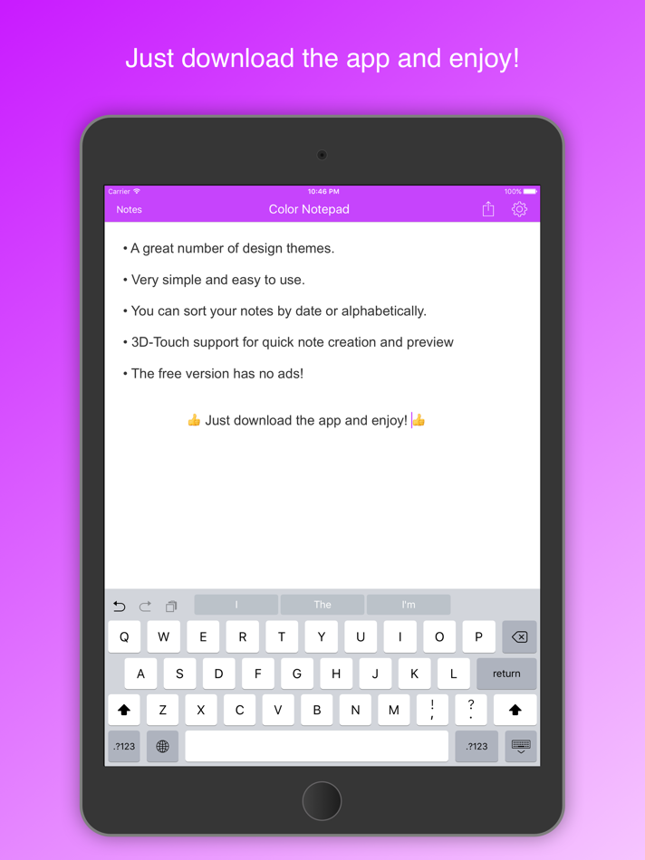 #3. Color Notepad (iOS) 由: Dmytro Vynokurov