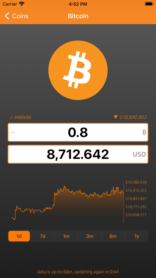 #1. Bitcoin Convert (iOS) Podle: SweetP Productions, Inc.