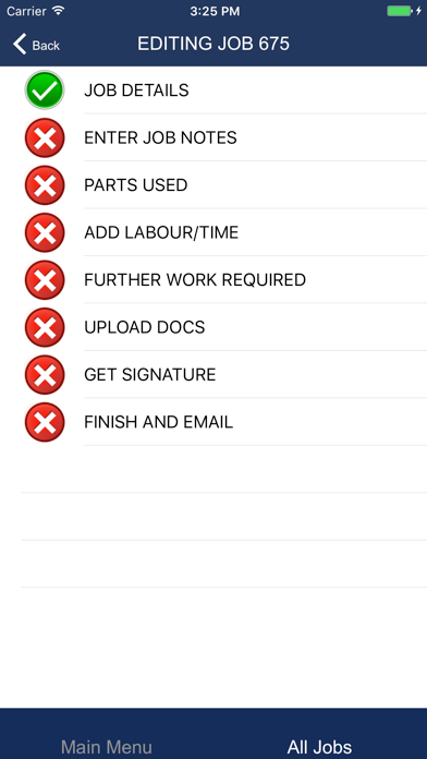 Screenshot #1 pour Mobile Jobsheet