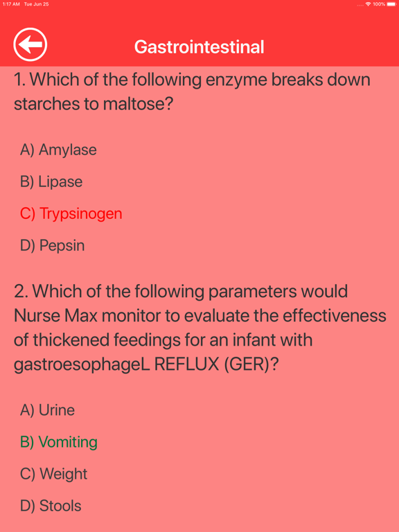 Pediatric Nursing Quizzes iPad screenshot
