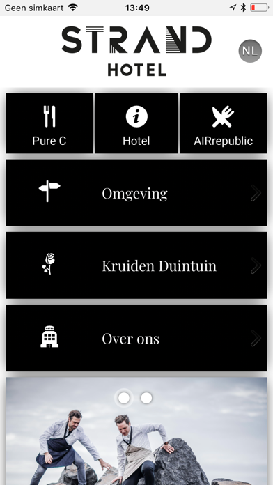Strandhotel app screenshot