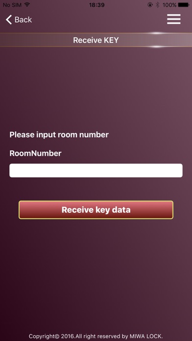 KEYMO HOTEL CARD LOCK (BLE) Screenshot