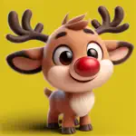 Joy Reindeer Stickers App Cancel