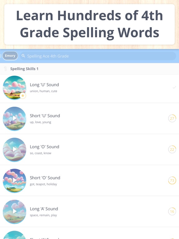 Spelling Ace 4th Grade iPad screenshot 6 - Education app
