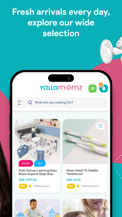 Yallamomz - متجر الأم والطفل Screenshot