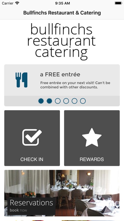 Bullfinchs Restaurant Catering