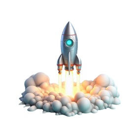 Rocket Launch Stickers