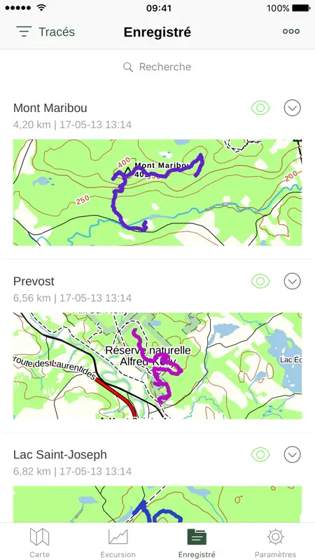 Gaia GPS Cartes Topo Randonnée screenshot 4 of 5