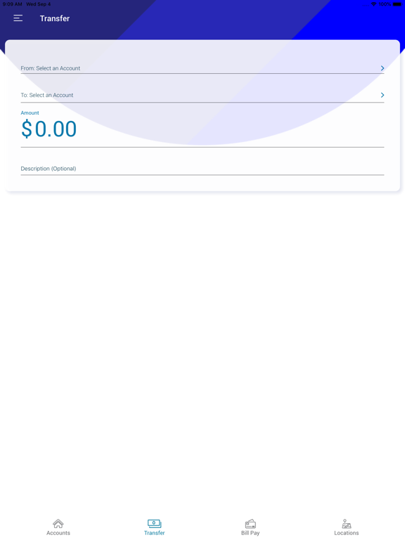 Ripple CU Mobile iPad screenshot 2 - Finance app