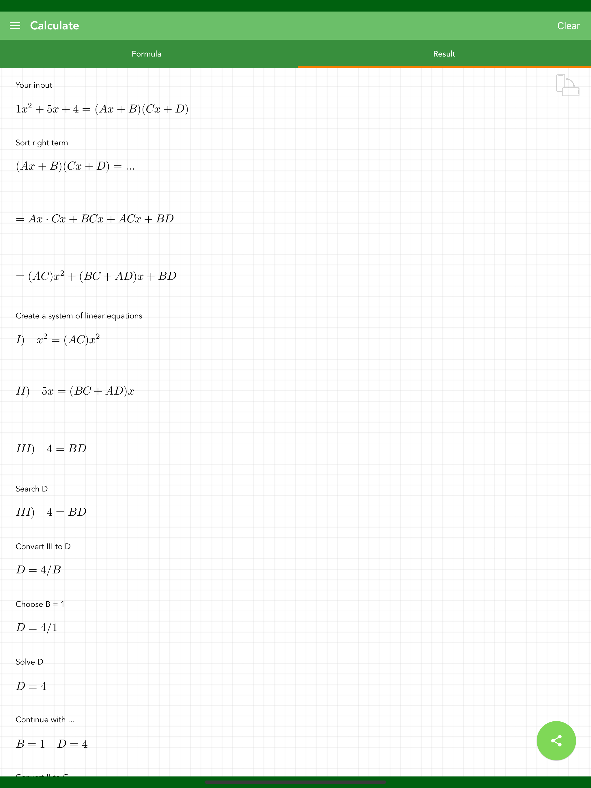 Factoring Quadratics PRO screenshot 6