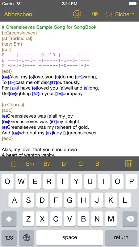 SongBook Chordpro screenshot 3 of 5