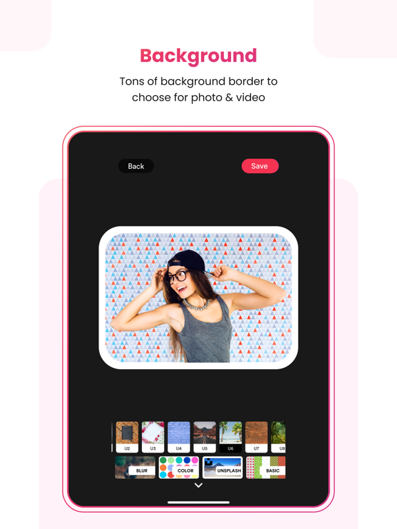 Square Fit: Photo Video Editor iPad screenshot 6 - Photo & Video app