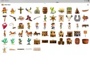 wild west stickers - cowboys айпад изображения 1