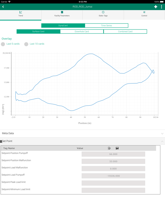 ProductionLink ALS Monitoring iPad screenshot 9 - Business app