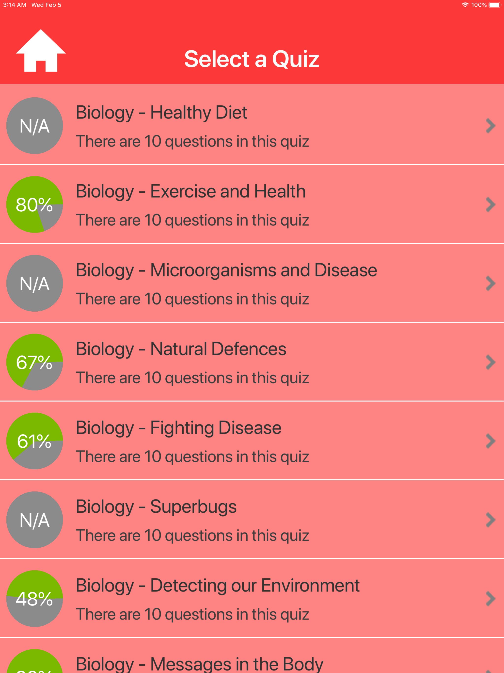 GCSE Science Quizzes screenshot 9