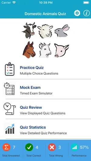 Domestic Animals Quiz screenshot 1