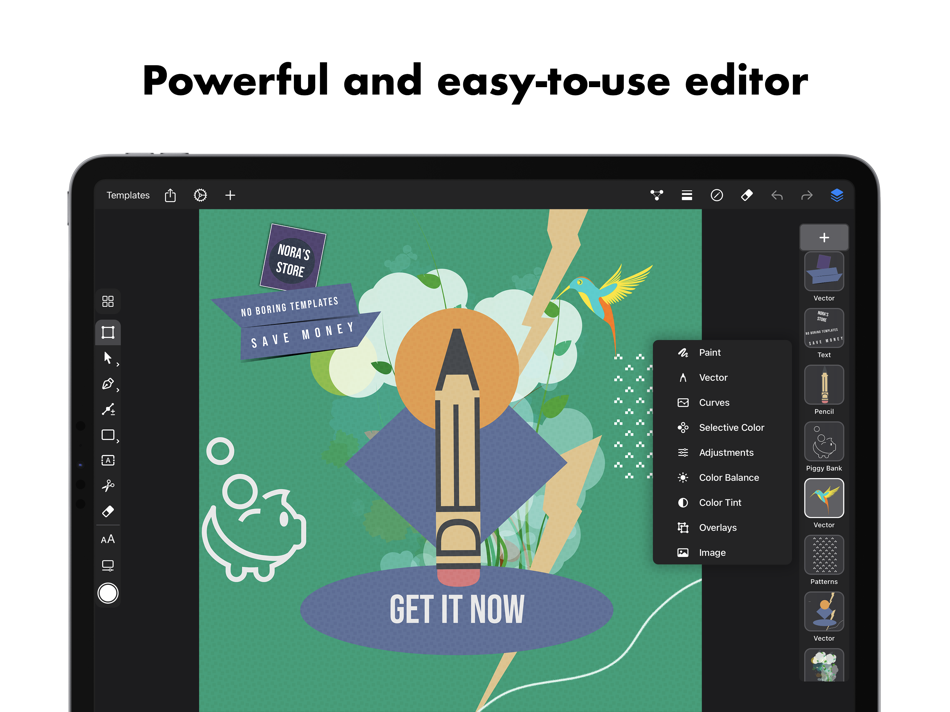 #5. Creatic: Graphic Design Editor (iOS) 게시자: DELIX SOFTWARE SH.P.K