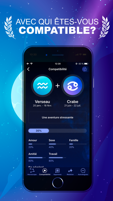Screenshot #1 pour Nebula: Horoscope & Astrology