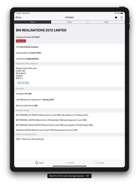 Screenshot #5 pour UK Companies