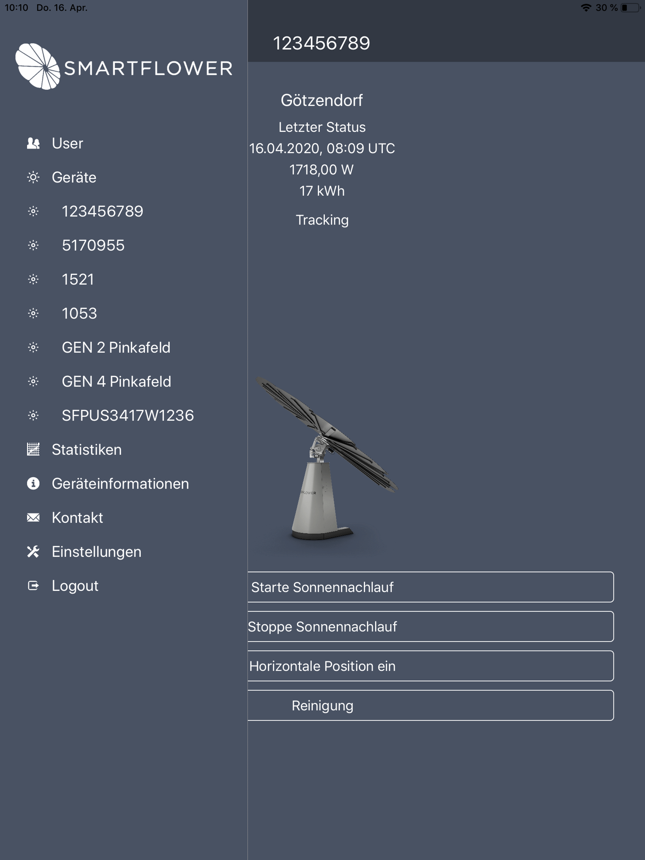 Smartflower Monitor screenshot 5