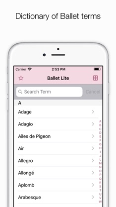 Ballet Index screenshot 1