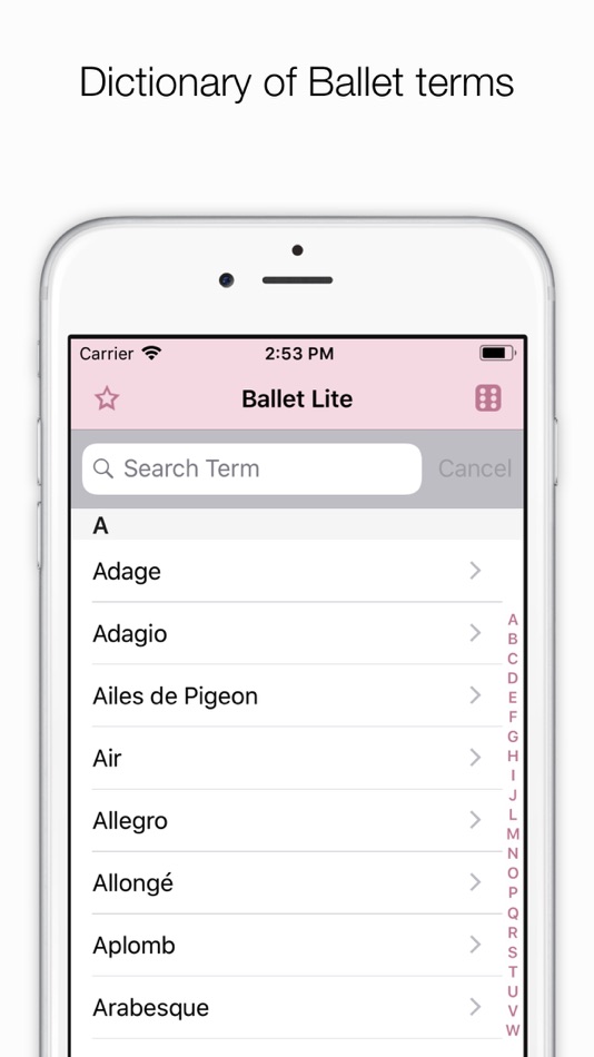 #1. Ballet Index (iOS) 由: Cannonade.Net
