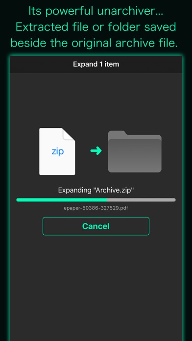 Screenshot 2 of Archive Utility App