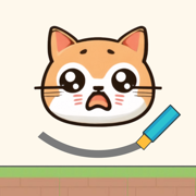Oh No Cat Draw the Line Puzzle
