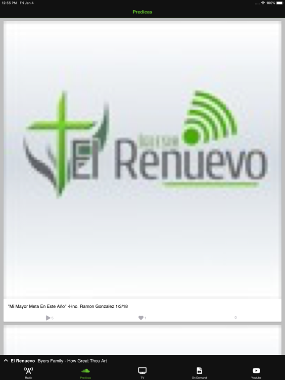 El Renuevo iPad screenshot 2 - Music app