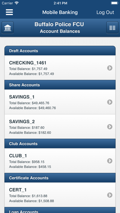 Buffalo Police FCU Screenshot