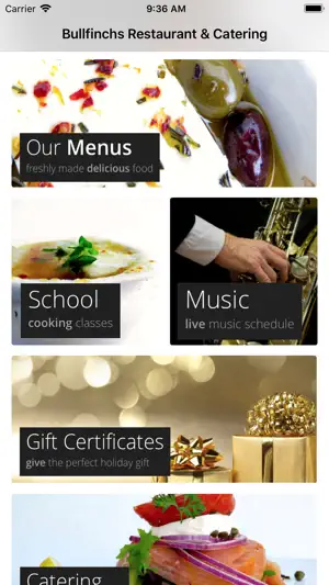 Bullfinchs Restaurant Catering screenshot 2