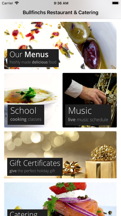 Bullfinchs Restaurant Catering