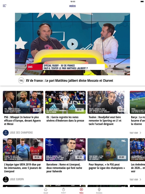 Screenshot #6 pour RMC Sport News, score en live