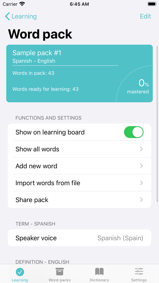 #5. Vocab Tool AI (iOS) By: Devenyi Gabor