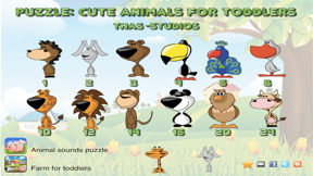 Cute animals for toddlers screenshot