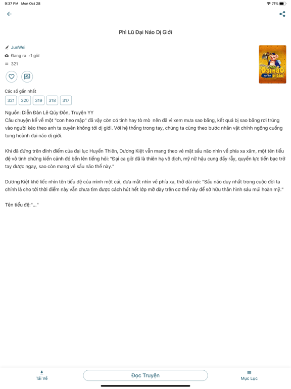 TYT - Truyện Full & Offline iPad screenshot 4