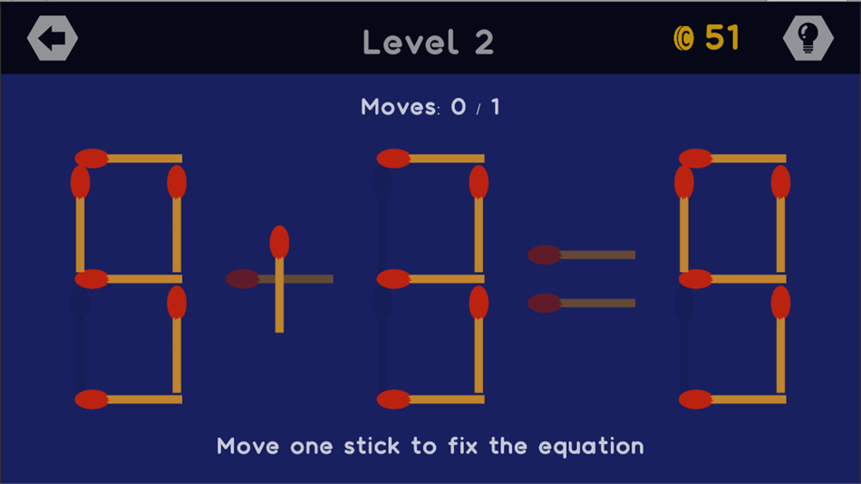 #1. Math Sticks - Puzzle Game (iOS) By: Harry Tahir