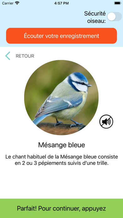 Screenshot #3 pour CuiCuiMatique chants d'oiseaux