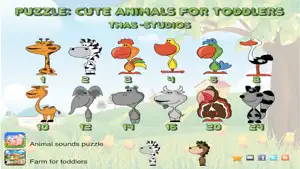 Cute animals for toddlers screenshot 1