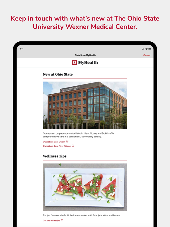 Screenshot #6 pour Ohio State MyHealth