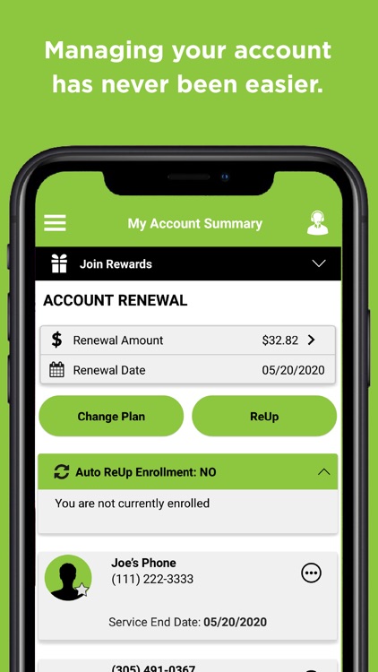 SIMPLE Mobile My Account