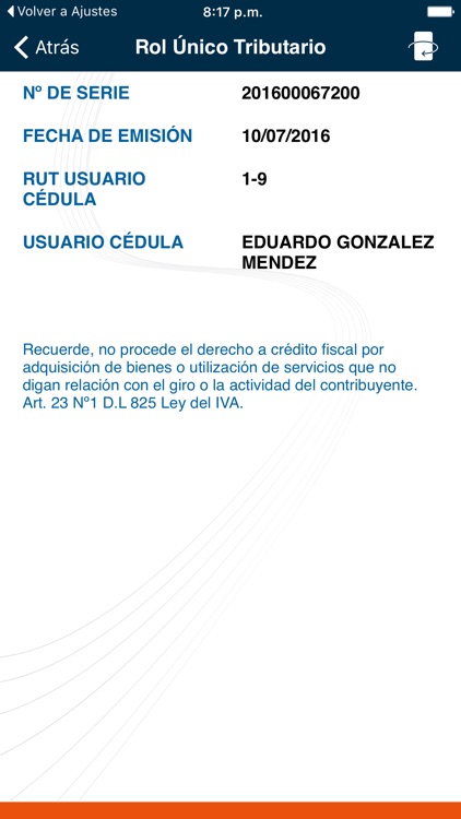 e-RUT - Cédula RUT Electrónica screenshot-3